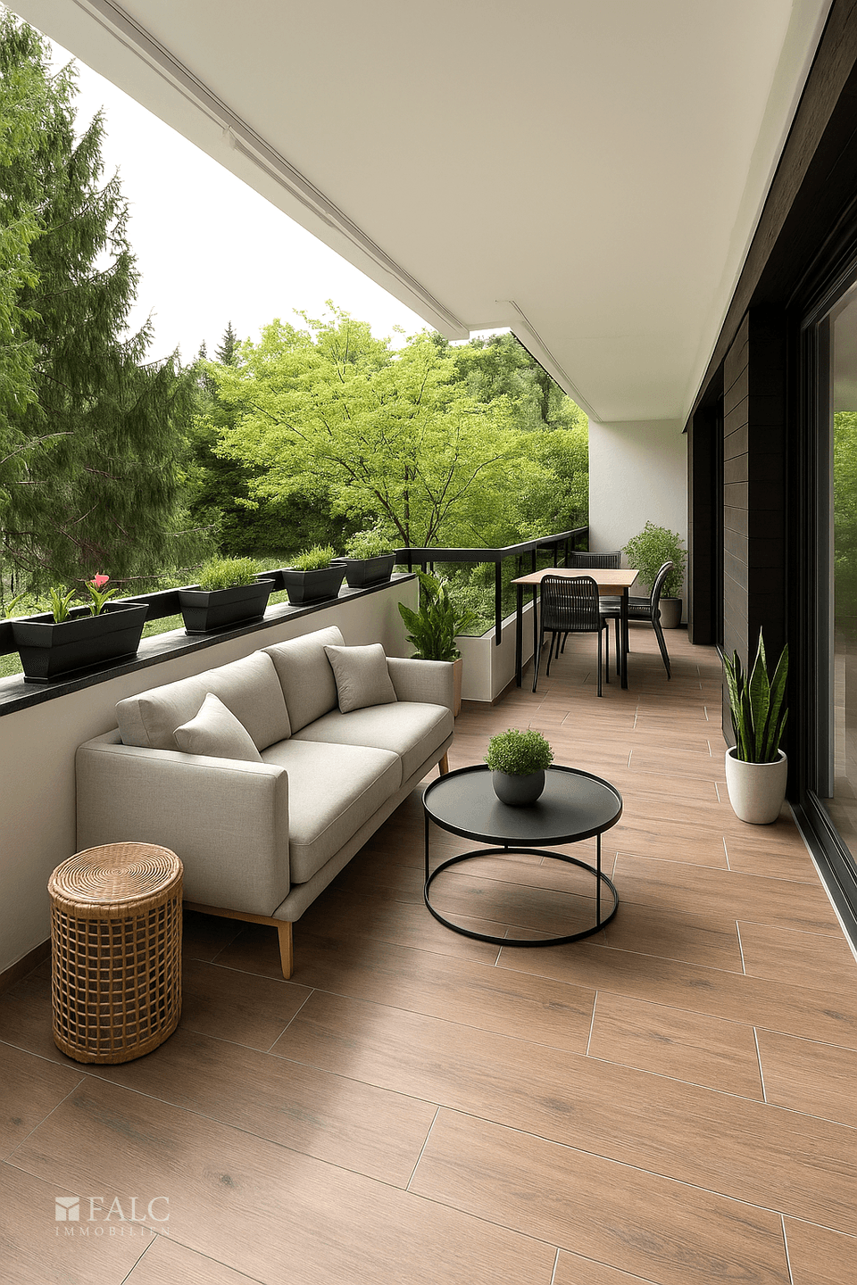 Einrichtungsbeispiel Balkon